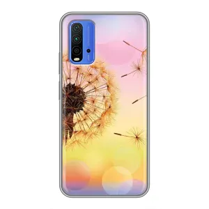 Силиконовый Чехол с одуванчиками на Xiaomi Redmi 9T