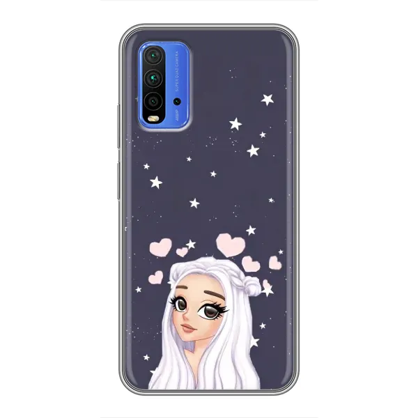 Чехол с рисунком «Девушка и сердечки» для Xiaomi Redmi 9T Чехол с рисунком «Девушка и сердечки» для Xiaomi Redmi 9T