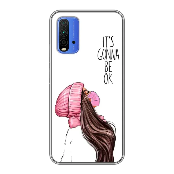 Чехол с рисунком «Девушка в маске» для Xiaomi Redmi 9T Чехол с рисунком «Девушка в маске» для Xiaomi Redmi 9T