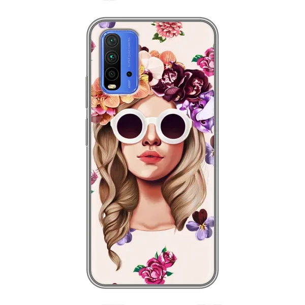 Чехол с рисунком «Девушка в очках» для Xiaomi Redmi 9T Чехол с рисунком «Девушка в очках» для Xiaomi Redmi 9T