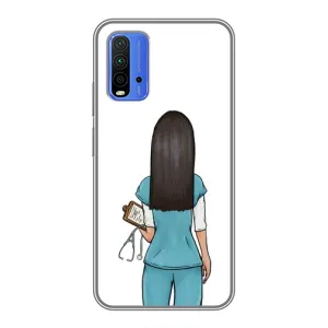 Силіконовий бампер (Працівники) на Xiaomi Redmi 9T (Лікар)