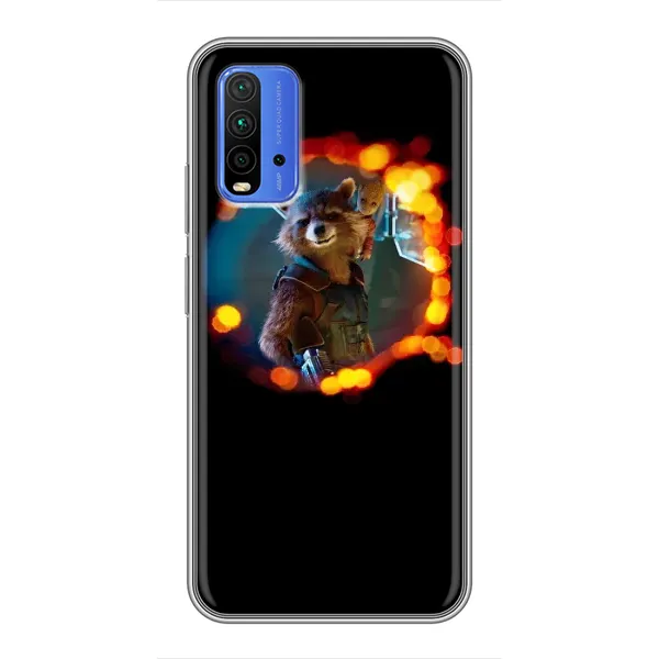 Чехол с рисунком «Енот Ракета» для Xiaomi Redmi 9T Чехол с рисунком «Енот Ракета» для Xiaomi Redmi 9T