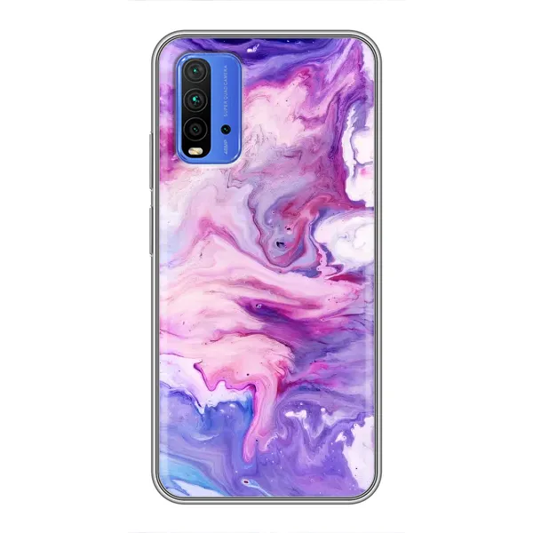Чехол с рисунком «Фиолетовый мрамор» для Xiaomi Redmi 9T Чехол с рисунком «Фиолетовый мрамор» для Xiaomi Redmi 9T