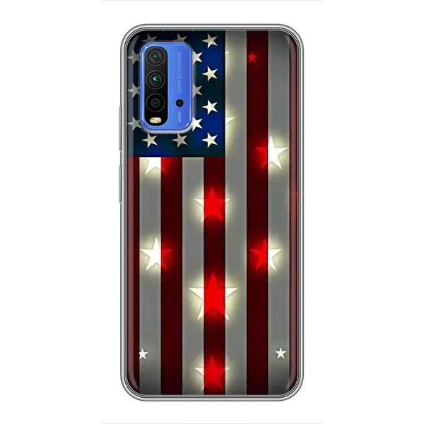 Чехол с рисунком «Флаг США 2» для Xiaomi Redmi 9T Чехол с рисунком «Флаг США 2» для Xiaomi Redmi 9T