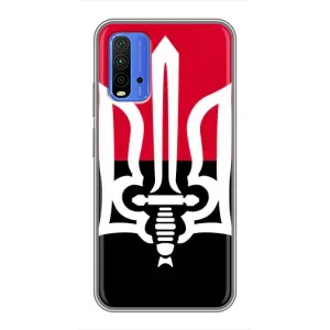 Чехлы УПА (Красно-Чёрный) на Xiaomi Redmi 9T (Герб Украины)