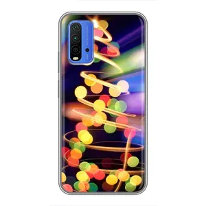 Чохол новорічна ялинка на Xiaomi Redmi 9T (Гірлянди)