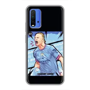 Чохли з принтом на Xiaomi Redmi 9T Футболіст (гол Ерлінг Холанд)