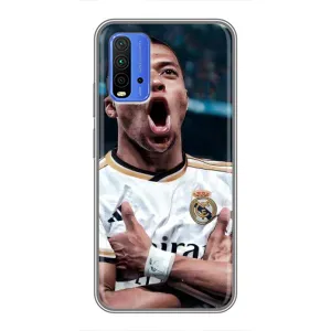 Чехол (TPU) с Футболистом на Xiaomi Redmi 9T (Гол Мбаппе)