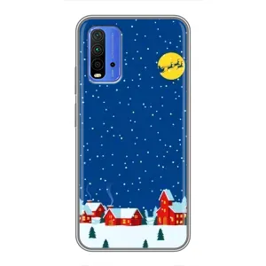 Силіконовий бампер на різдво для Xiaomi Redmi 9T (Місто в снігу)