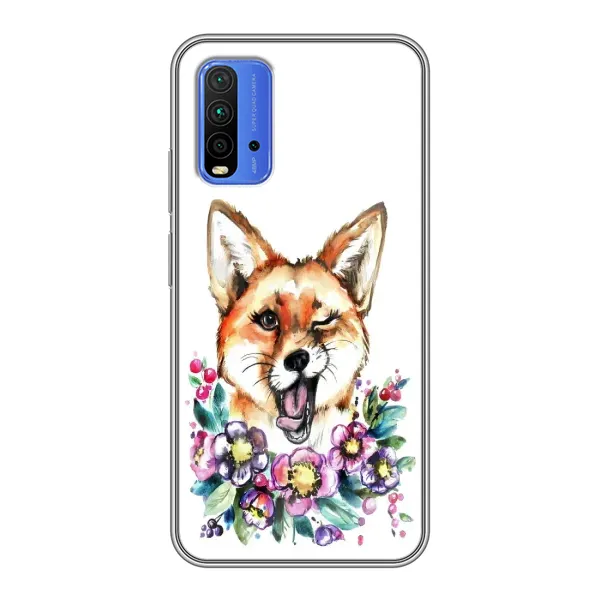 Чехол с рисунком «Хитрая лиса» для Xiaomi Redmi 9T Чехол с рисунком «Хитрая лиса» для Xiaomi Redmi 9T