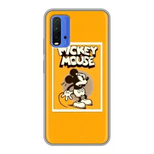 Чехлы с принтом Микки Маус на Xiaomi Redmi 9T (Испуганный Микки)