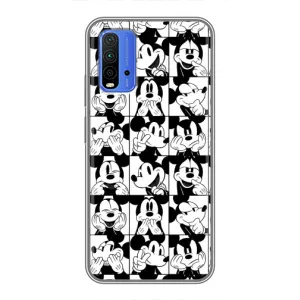 Чехлы с принтом Микки Маус на Xiaomi Redmi 9T (Коллаж Микки Маус)