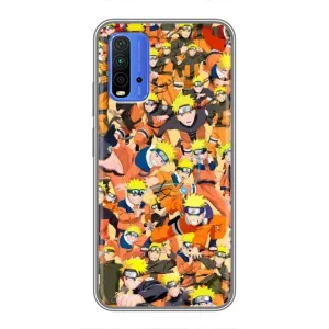 Чехлы с принтом Наруто на Xiaomi Redmi 9T (Коллаж Наруто)