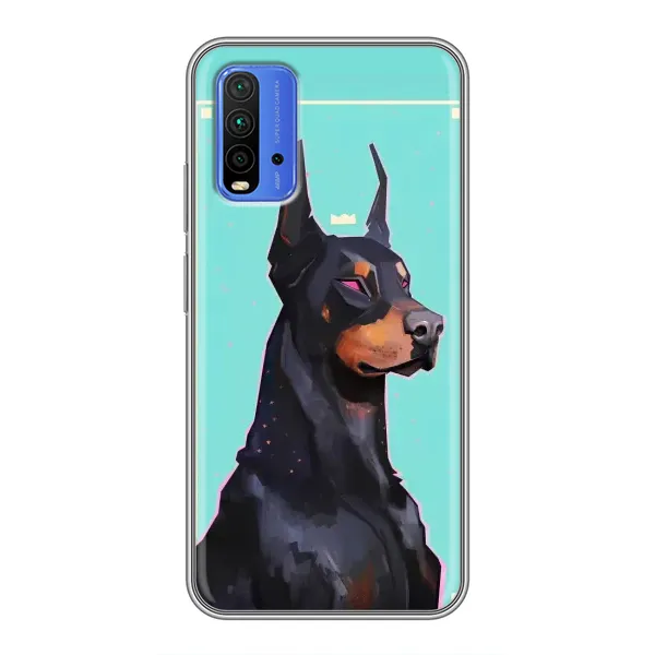 Чехол с рисунком «Король доберман» для Xiaomi Redmi 9T Чехол с рисунком «Король доберман» для Xiaomi Redmi 9T