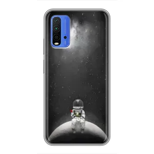 Силиконовый Чехол с принтом "Космонавты" на Xiaomi Redmi 9T