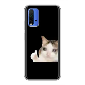 Бампер з принтом Меми для Xiaomi Redmi 9T (Кіт у сльозах)