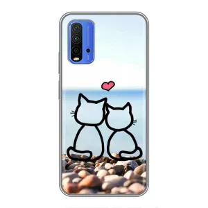 Силиконовые Чехлы Любимому человеку для Xiaomi Redmi 9T (Котейки)