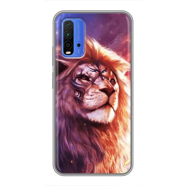Чехол с рисунком «Красочный ЛЕВ» для Xiaomi Redmi 9T