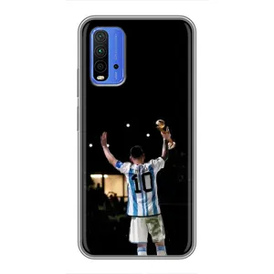 Чехлы Лео Месси Аргентина для Xiaomi Redmi 9T (Лео Чемпион)