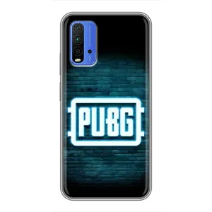Чехол (TPU) с картинкой "Лого Пабг" на Редми 9т (Лого PUBG)
