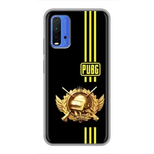 Чехол (TPU) с картинкой "Лого Пабг" на Редми 9т (Лого PUPG)