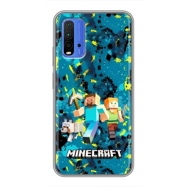 Чехол с рисунком «Майнкрафт» для Xiaomi Redmi 9T Чехол с рисунком «Майнкрафт» для Xiaomi Redmi 9T
