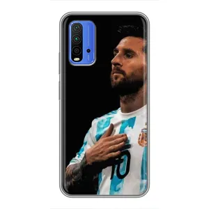Чехлы Лео Месси Аргентина для Xiaomi Redmi 9T (Месси Капитан)