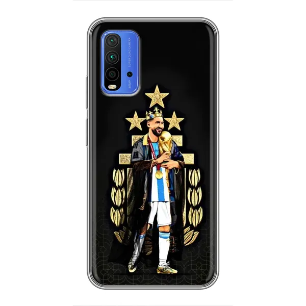 Чехол с рисунком «Месси король» для Xiaomi Redmi 9T Чехол с рисунком «Месси король» для Xiaomi Redmi 9T