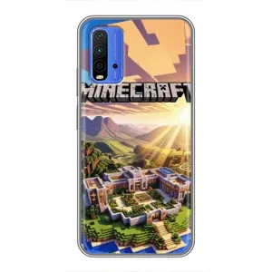 Чехол майнкрафт для Xiaomi Redmi 9T (MINECRAFT)