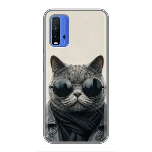 Чехол на тематику: Коты для Xiaomi Redmi 9T (Модный кот)