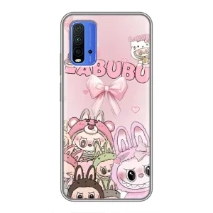 Чохол з принтом Лабубу для Xiaomi Redmi 9T (Монстри Лабубу)