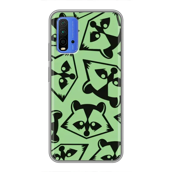 Чехол с рисунком «Мордочки Енота» для Xiaomi Redmi 9T Чехол с рисунком «Мордочки Енота» для Xiaomi Redmi 9T