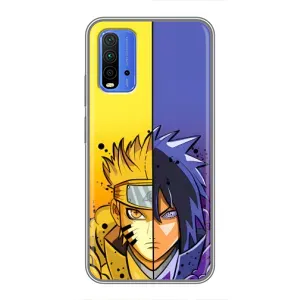 Купить Чехлы на телефон с принтом Anime для Xiaomi Redmi 9T (Naruto Vs Sasuke)