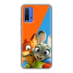 Чехлы ЗВЕРОПОЛИС для Xiaomi Redmi 9T (Ник и Хопс)