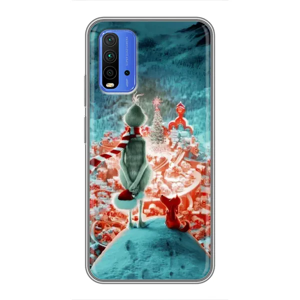 Чехол с рисунком «Новогодний Гринч» для Xiaomi Redmi 9T Чехол с рисунком «Новогодний Гринч» для Xiaomi Redmi 9T