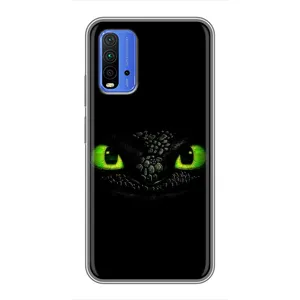 Чехол дракон Беззубик для Xiaomi Redmi 9T (Глаза Беззубика)