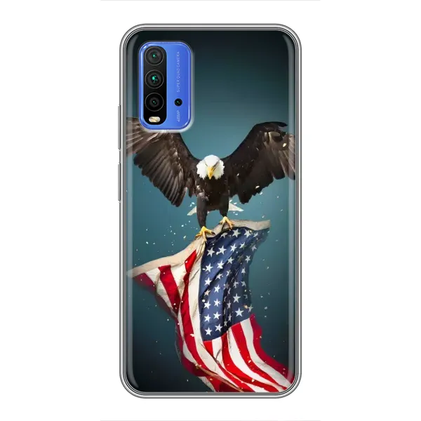 Чехол с рисунком «Орел и флаг» для Xiaomi Redmi 9T Чехол с рисунком «Орел и флаг» для Xiaomi Redmi 9T