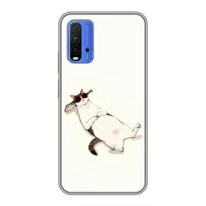 Чехол на тематику: Коты для Xiaomi Redmi 9T (Отдых)