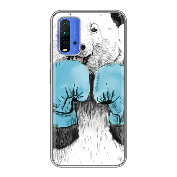 Чехол с рисунком «Панда боксер» для Xiaomi Redmi 9T Чехол с рисунком «Панда боксер» для Xiaomi Redmi 9T