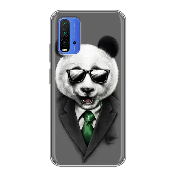 Чехол с рисунком «Панда в очках» для Xiaomi Redmi 9T Чехол с рисунком «Панда в очках» для Xiaomi Redmi 9T