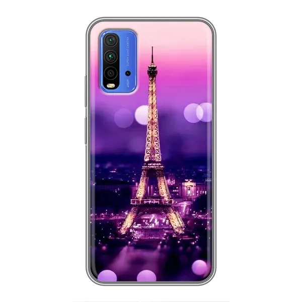 Чехол с рисунком «Париж башня» для Xiaomi Redmi 9T Чехол с рисунком «Париж башня» для Xiaomi Redmi 9T