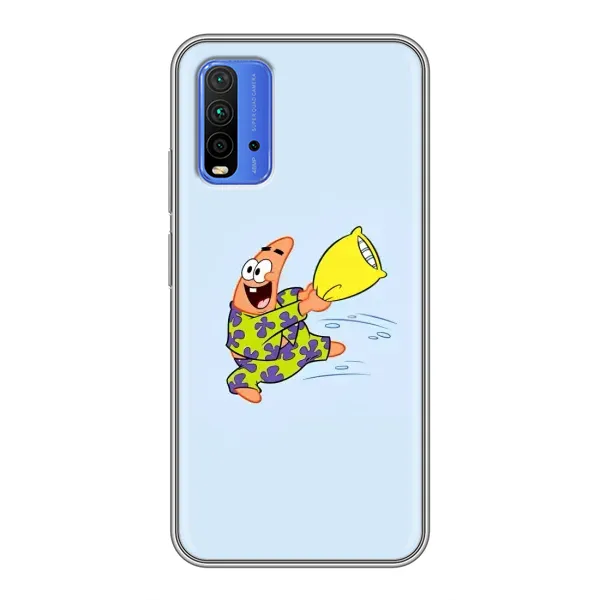 Чехол с рисунком «Патрик с подушкой» для Xiaomi Redmi 9T Чехол с рисунком «Патрик с подушкой» для Xiaomi Redmi 9T