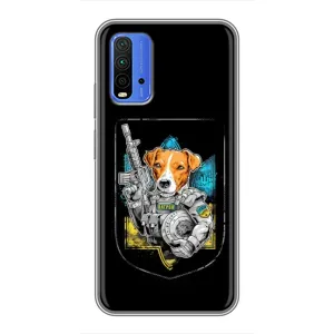 Чехол с принтом для Xiaomi Redmi 9T (Патрон Воин)