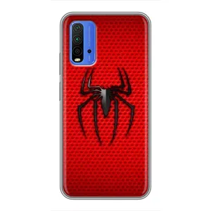 Чехол Супергерой Человека Паука на Xiaomi Redmi 9T (Паук марвел)