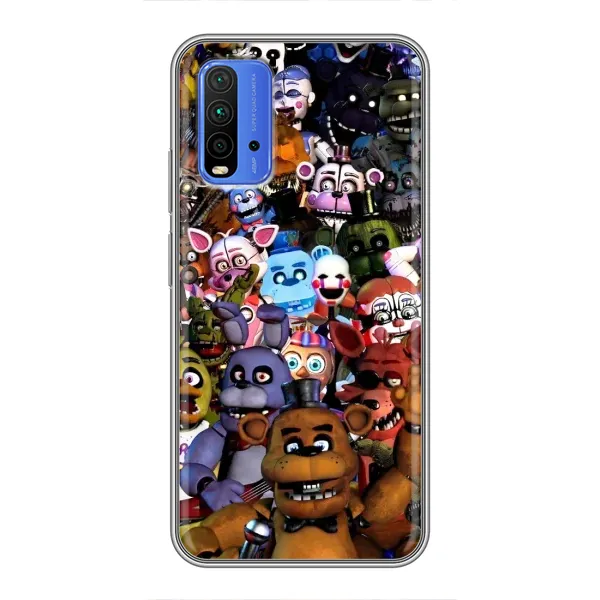 Чехол с рисунком «Персонажи Фредди» для Xiaomi Redmi 9T Чехол с рисунком «Персонажи Фредди» для Xiaomi Redmi 9T