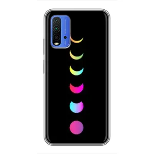 Чехол (ТПУ) с планетами на Xiaomi Redmi 9T (Полнолуние)