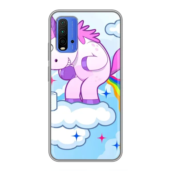 Чехол с рисунком «Радуга единорожка» для Xiaomi Redmi 9T Чехол с рисунком «Радуга единорожка» для Xiaomi Redmi 9T