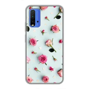 Чехлы с принтом Розочки для Xiaomi Redmi 9T (Разные цветы)