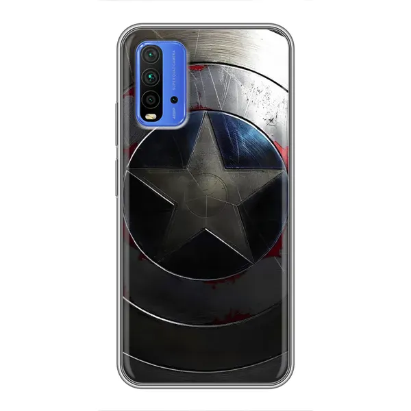 Чехол с рисунком «Ретро Щит Капитана» для Xiaomi Redmi 9T Чехол с рисунком «Ретро Щит Капитана» для Xiaomi Redmi 9T