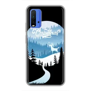 Силіконовий бампер на різдво для Xiaomi Redmi 9T (Різдвяний Олень)